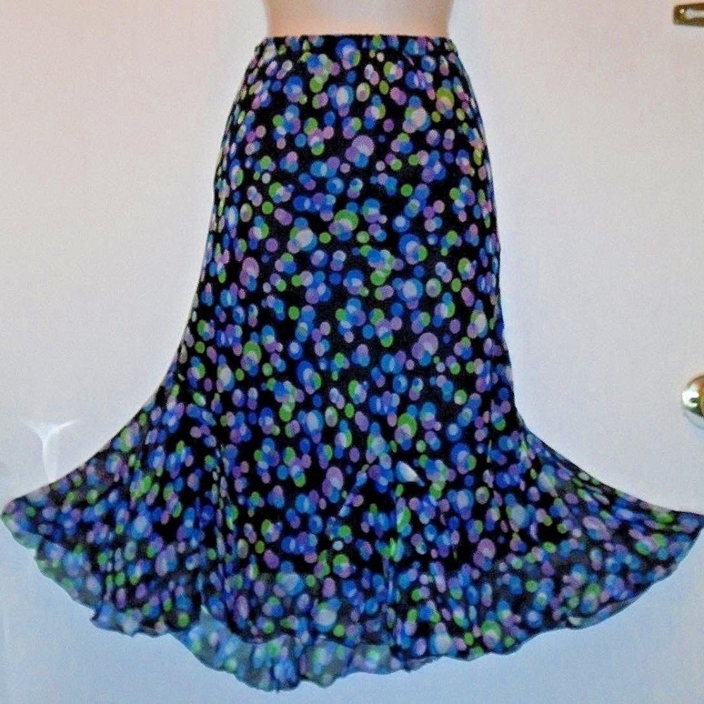 Silk Flirty Sexy Delicate Flare Fun Skirt